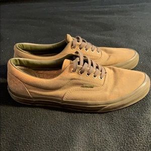 Olive Green acid plashed Vans